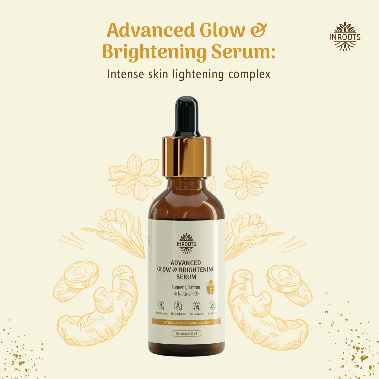 Buy Inroots Advanced Glow Brightening Serum 50ml Inroots