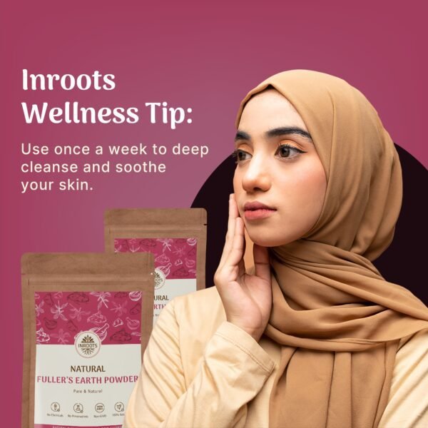 Inroots Natural Fuller’s Earth Powder - 100g - Image 6