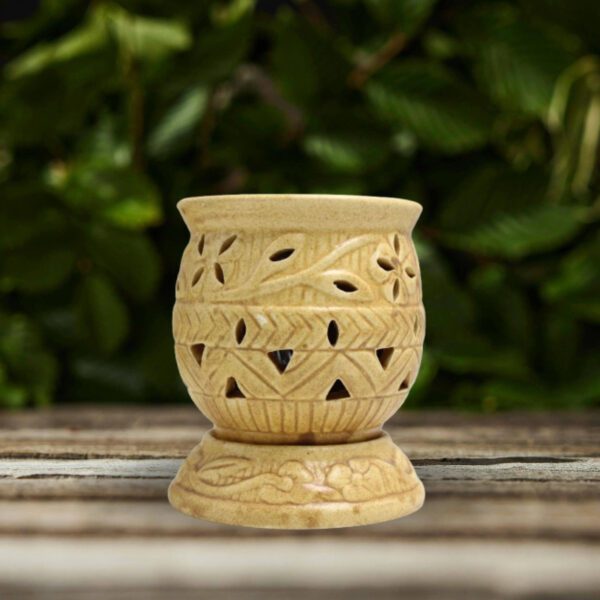 Inroots Electric Ceramic Aroma Burner – Essential Oil & Wax Melt Warmer, Night Lamp & Fragrance Diffuser 6 - Image 3