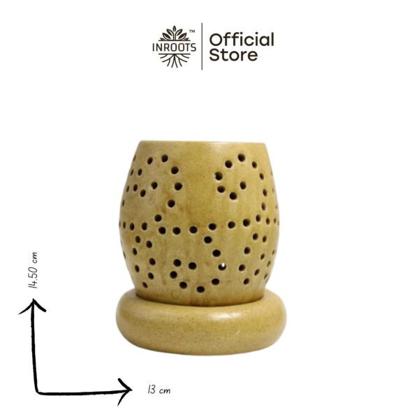 Inroots Electric Ceramic Aroma Burner – Essential Oil & Wax Melt Warmer, Night Lamp & Fragrance Diffuser 7