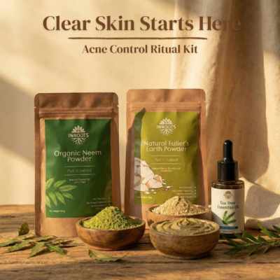 Inroots Acne Control & Oil Balance Ritual Kit | Oily Skin Care, Pimple Solution, Herbal Skincare Combo