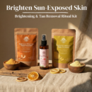 Inroots Brightening & Tan Removal Ritual Kit | Sun Tan Care, Even Skin Tone, Herbal Skincare Combo
