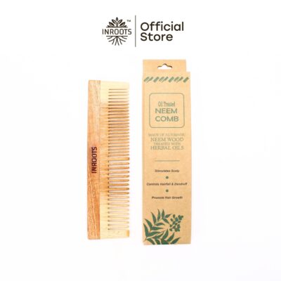 Inroots Neem Combs | Premium Lily Comb | 100% Natural | Authentic Neem Wood | Eco Friendly