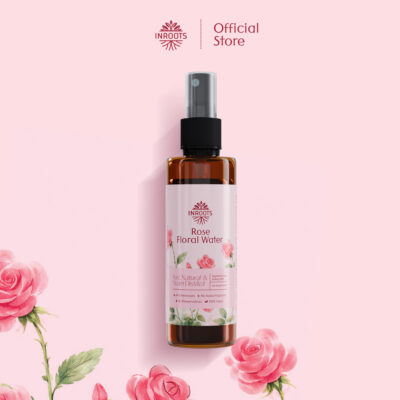 Inroots Natural Rose Water | Steam Distilled - 100ml