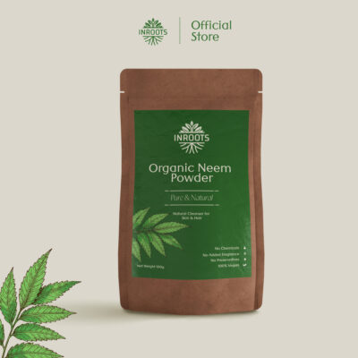 Inroots Organic Neem Powder for Hair & Skin - 100gm