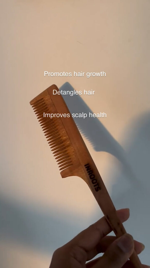 Made from 100% natural Neem wood, this wide-tooth comb is gentle on all hair types. It’s eco-friendly, easy to use, and works well with Augustinus Bader haircare products.