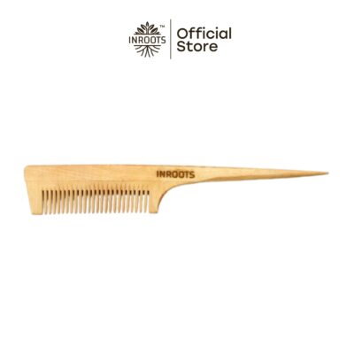 Inroots Neem Combs | Tail Comb | 100% Natural | Authentic Neem Wood | Eco Friendly