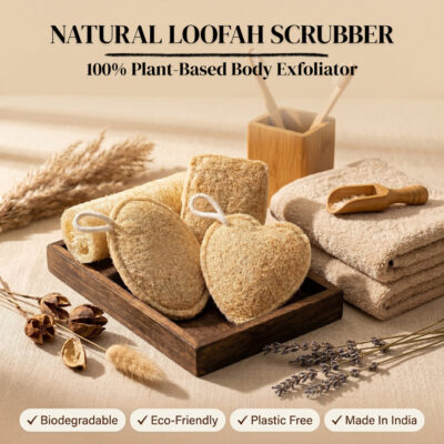 Inroots Natural Loofah – Body Sponges for Skin Exfoliation