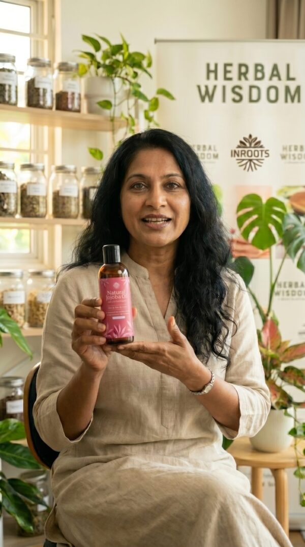 <span style="font-weight: 400;">Natural cold-pressed jojoba oil is rich in esters that mimic the skin’s own sebum. It helps balance oil production on the skin and scalp while hydrating without feeling heavy or greasy. Rich in vitamins and antioxidants, it soothes, protects, and supports a healthy, radiant complexion.</span> Buy Jojoba Oil Online