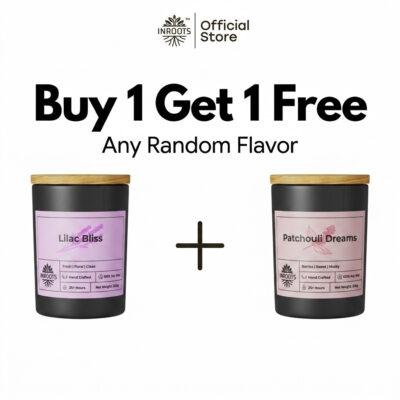 Buy 1 Get 1 Free - Lilac Bliss | 100% Soy Wax Candle Aroma Scented Candle - 200g