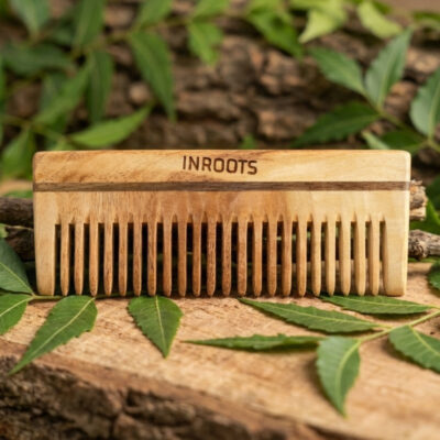 Inroots New Neem Combs | Premium Lily Comb | 100% Natural | Authentic Neem Wood | Eco Friendly